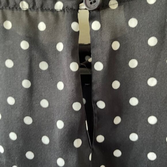 Jones of New York Collection Black with white Polka Dots Sleeveless Top Sz 14/16 - Picture 7 of 9